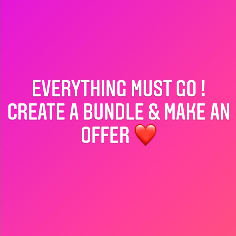 Everything must go